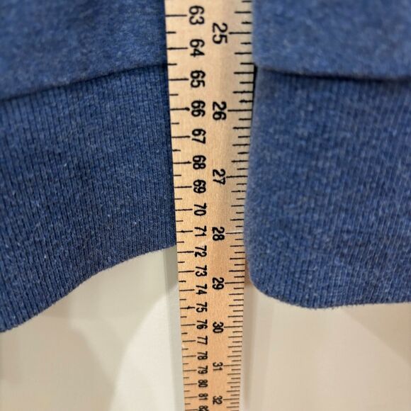 Banana Republic Blue Henley Shawl Sweater Mens XL Dad Grandpa Normcore - Picture 5 of 9